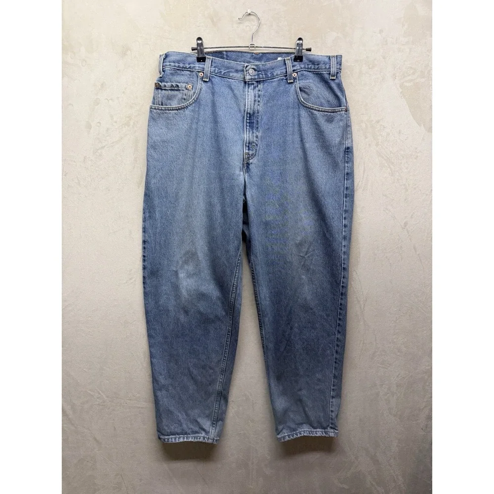 VTG 90s Levis 560 Loose Fit Tapered Leg Jeans Mens 36x30 Blue Light Wash Denim